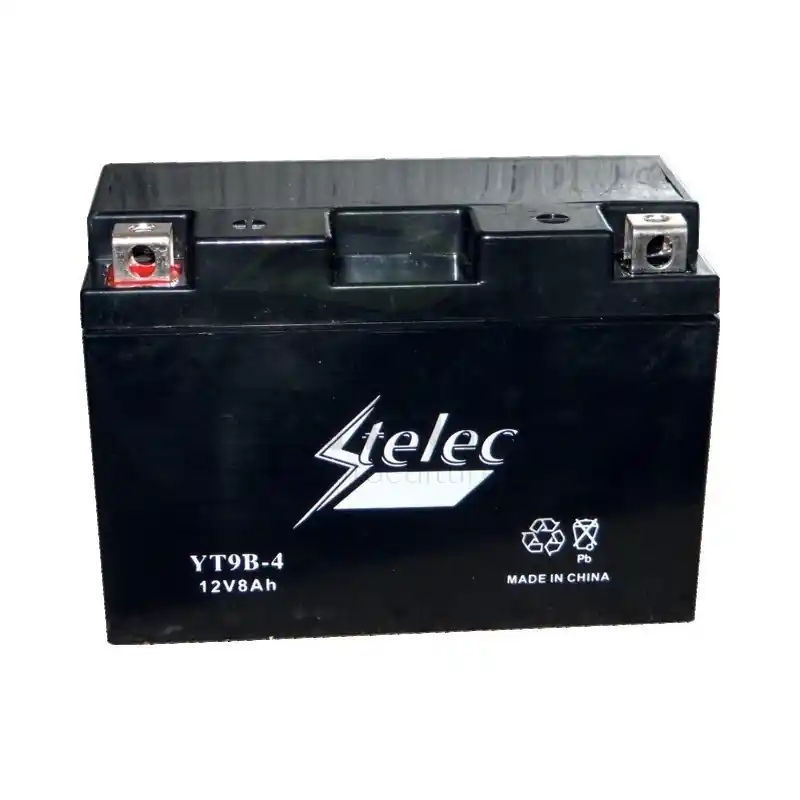 BATTERIE SANS ENTRETIEN MOTO – QUAD 12V – 8AH – YT9B4 – GT9B4 – CT9B-4 – CT9B4 – FT9B-4 – FT9B4 – YT9B-BS – Nouveauté