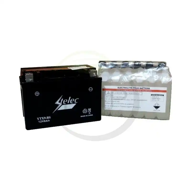 BATTERIE QUAD YTX9-BS – FTX9-BS – + A GAUCHE – PACK ACIDE – 12V – 8AH – Vente Flash