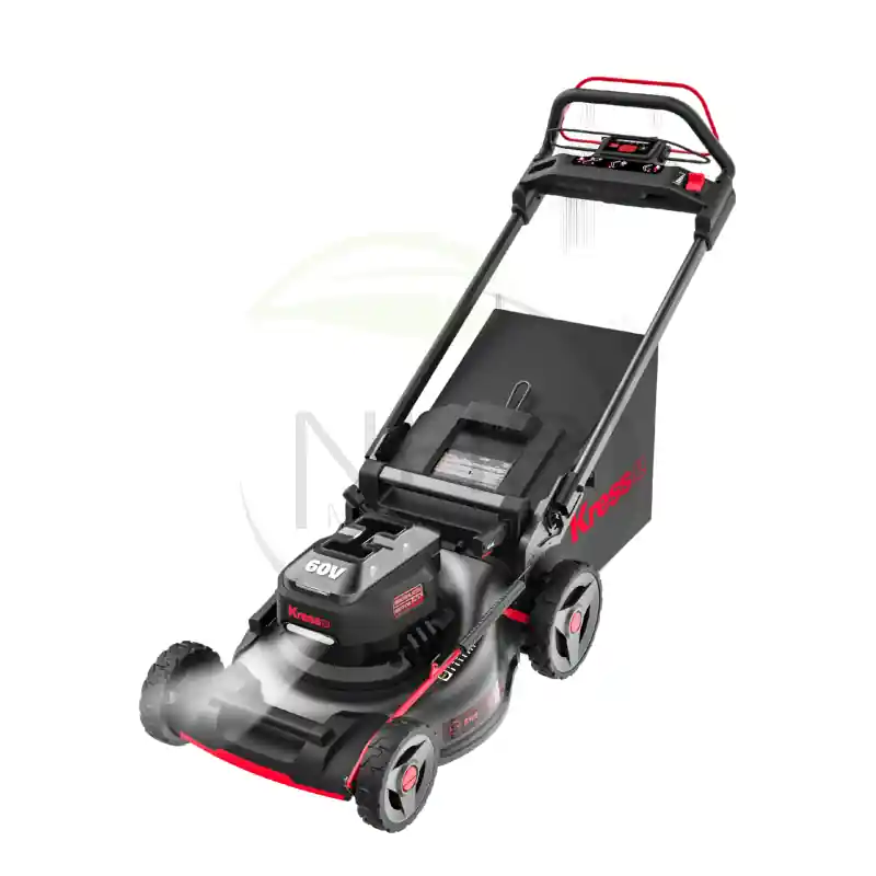 TONDEUSE A GAZON KRESS A BATTERIE 60 VOLT – 51CM – TRACTEE – BATTERIE + CHARGEUR – Meilleur Prix