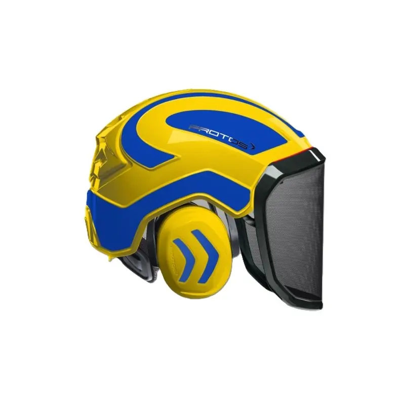Achat Immédiat CASQUE DE PROTECTION INTEGRAL FORESTIER – TRONCONNAGE – ELAGAGE – DEBROUSSAILLAGE – VISIERE F39 – JAUNE ET BLEU – Jaune et Bleu