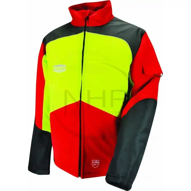 VESTE DE PROTECTION TRONCONNEUSE – COMFY – ROUGE ET JAUNE – S Populaire