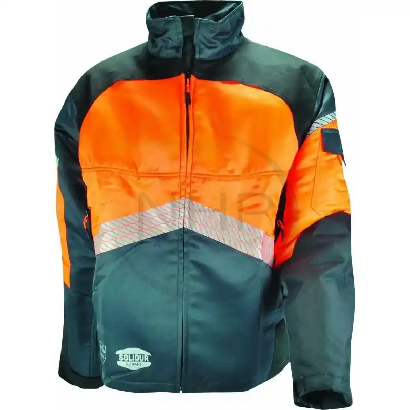 VESTE DE PROTECTION TRONCONNEUSE – AUTHENTIC – ORANGE ET GRISE – S Acheter En Ligne