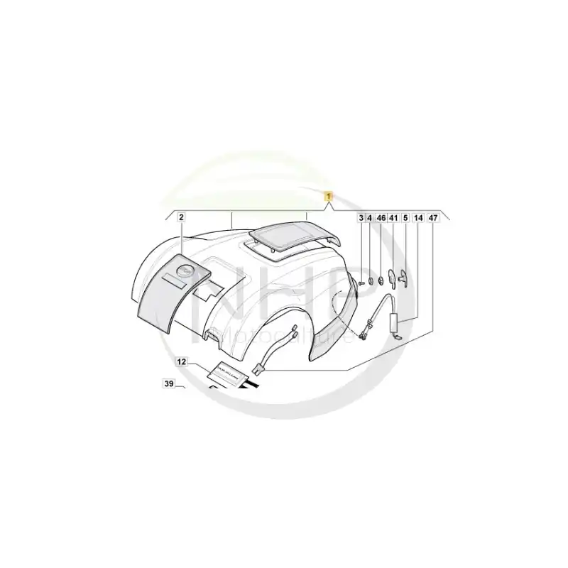 CAPOT COMPLET STIGA AUTOCLIP 230S – 112600239/0 – 112600372/0 – Nouvelle Collection