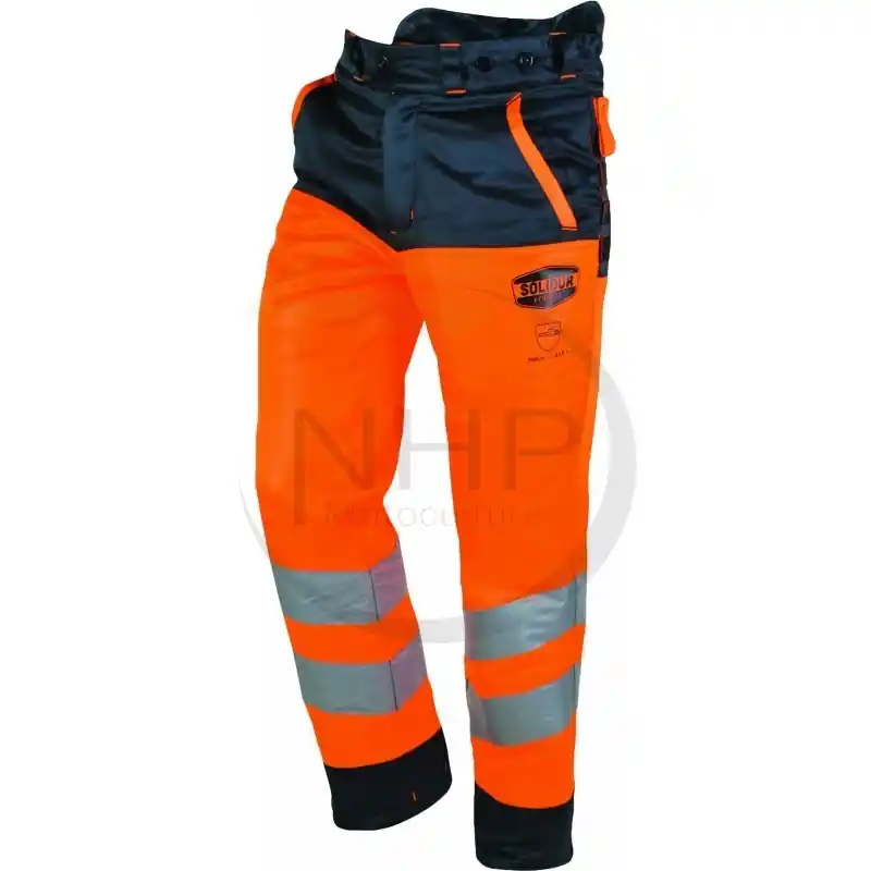 PANTALON FORESTIER – TRONCONNAGE – CLASSE 1 – TYPE A – HAUTE VISIBILITE – ORANGE – L Quantité Limitée
