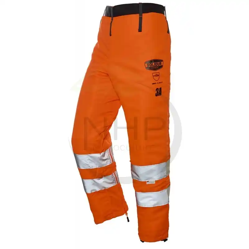 JAMBIERES DE PROTECTION TRONCONNEUSE – HAUTE VISIBILITE – ORANGE – CLASSE 3 – Meilleure Vente