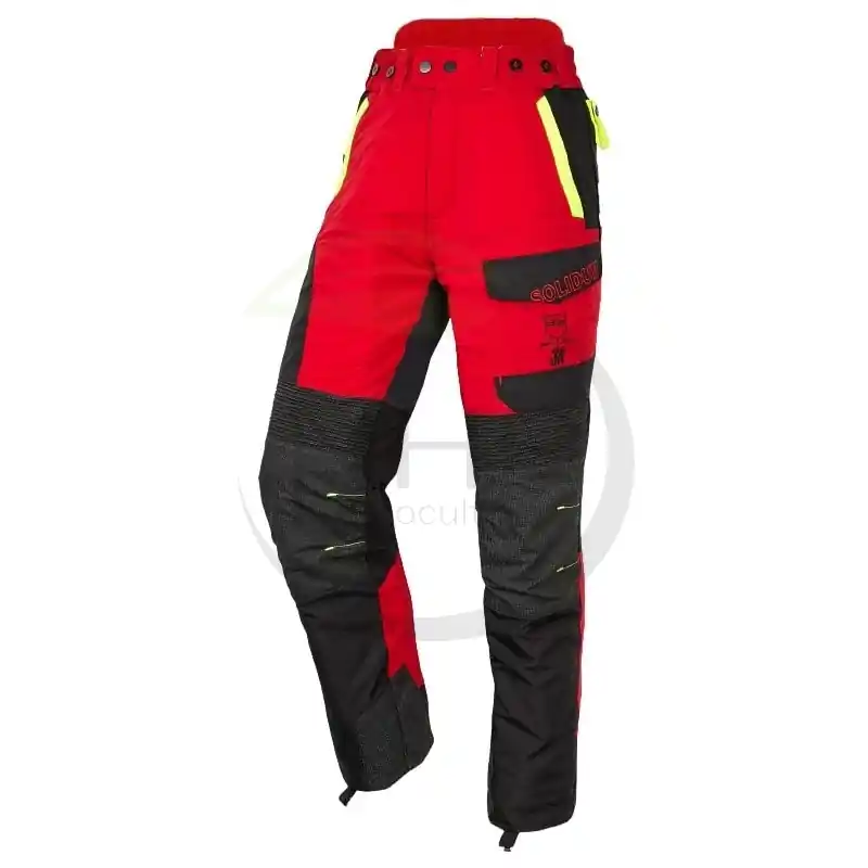PANTALON FORESTIER – TRONCONNAGE – CLASSE 3 – TYPE A – INFINITY – ROUGE ET NOIR – L Meilleur Choix