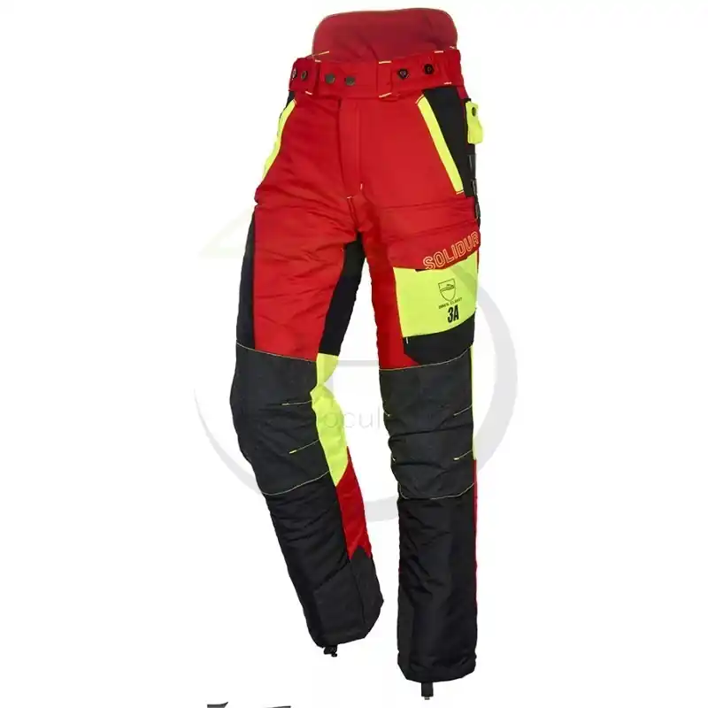 Marque PANTALON FORESTIER – TRONCONNAGE – CLASSE 3 – TYPE A – COMFY – ROUGE ET JAUNE – S