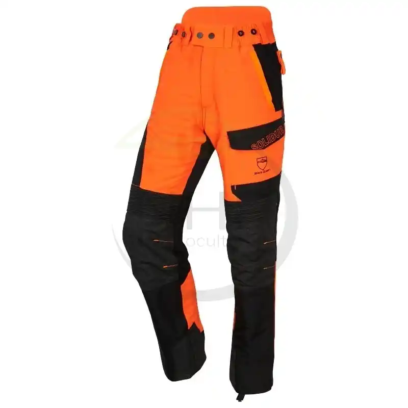 PANTALON FORESTIER – TRONCONNAGE – CLASSE 1 – TYPE A – INFINITY – ORANGE ET NOIR – L Prix Promo