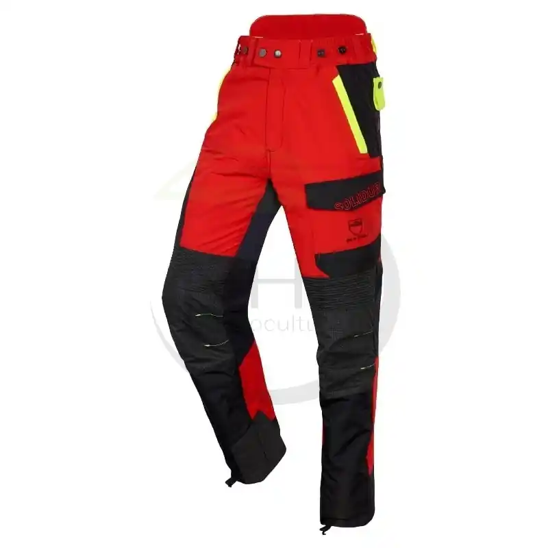 PANTALON FORESTIER – TRONCONNAGE – CLASSE 1 – TYPE A – INFINITY – ROUGE ET NOIR – L Remise