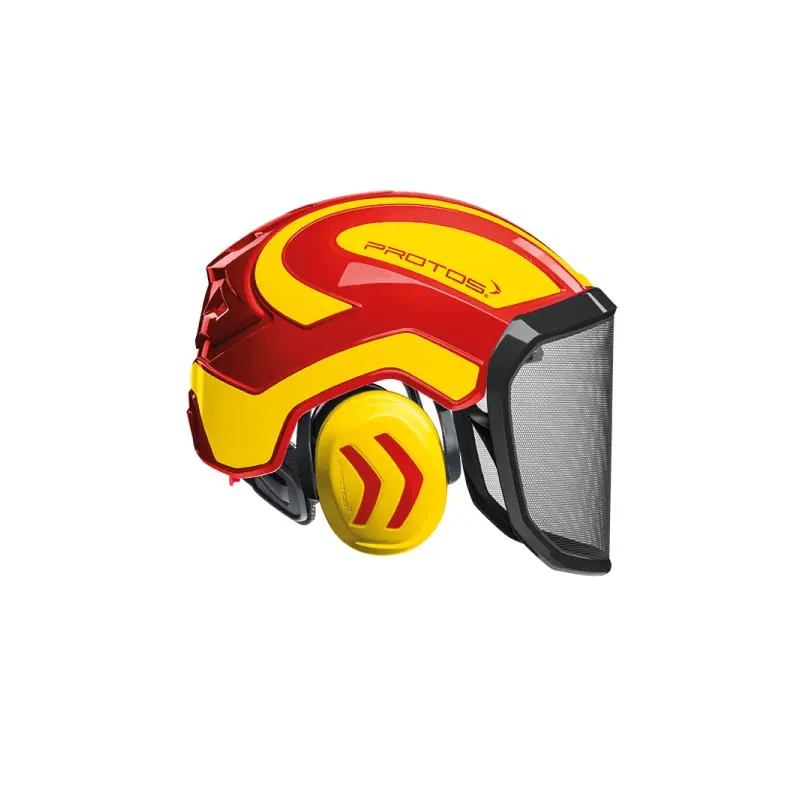 Meilleur Prix CASQUE DE PROTECTION INTEGRAL FORESTIER – TRONCONNAGE – ELAGAGE – DEBROUSSAILLAGE – VISIERE F39 – ROUGE ET JAUNE FLUO – Rouge et Jaune Fluo