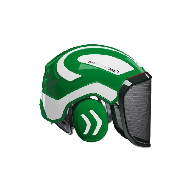 CASQUE DE PROTECTION INTEGRAL FORESTIER – TRONCONNAGE – ELAGAGE – DEBROUSSAILLAGE – VISIERE F39 – VERT ET BLANC – Vert et Blanc Affaire À Saisir