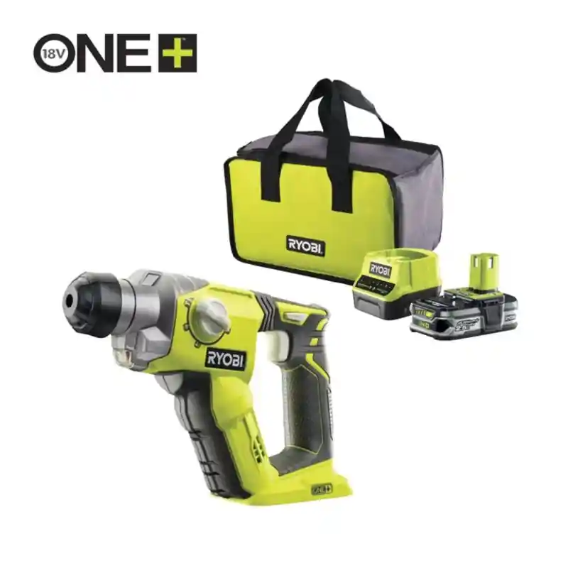 Populaire MARTEAU PERFORATEUR SDS+ 4 MODES - BATTERIE 2.5 Ah ET CHARGEUR 2.0A -18V ONE+ - RYOBI - R18SDS-125S -