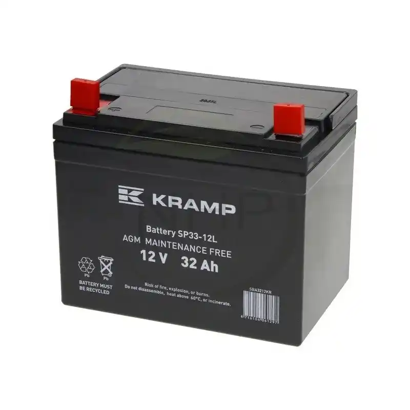 BATTERIE 12 VOLT – 32AH SANS ENTRETIEN – + A GAUCHE – Livraison Express