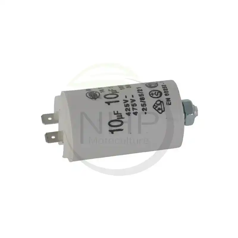 CONDENSATEUR ELECTRIQUE UNIVERSEL 10 UF – FIXATION M8 – Satisfait Ou Remboursé