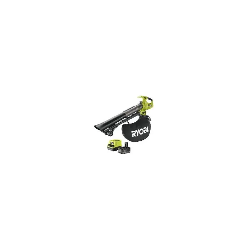 Achat Immédiat SOUFFLEUR ASPIRO-BROYEUR RYOBI 2 EN 1 – BRUSHLESS 18V – + 1 BATT 5.0AH + 1 CHARG 2.0A – RY18BVXA-150 –