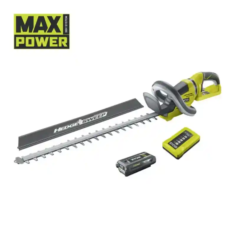 TAILLE-HAIES – 36V MAX POWER – 60 CM – 1 BATTERIE 2.0 AH ET 1 CAHRGEUR 1.7 A – RYOBI – RHT36C61R20S – Dernier Modèle