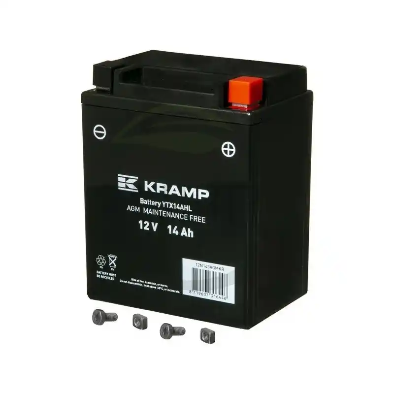 Offre Spéciale BATTERIE 12V – 12N14 3A – SANS ENTRETIEN – AGM – PLUS A DROITE – 14 AH –