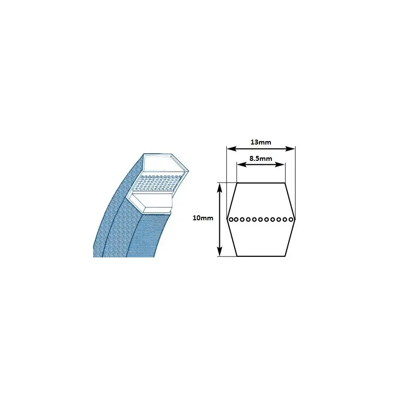 Haute Qualité COURROIE HEXAGONALE MITSUBOSHI AA105 – AA105M – AA-105 –