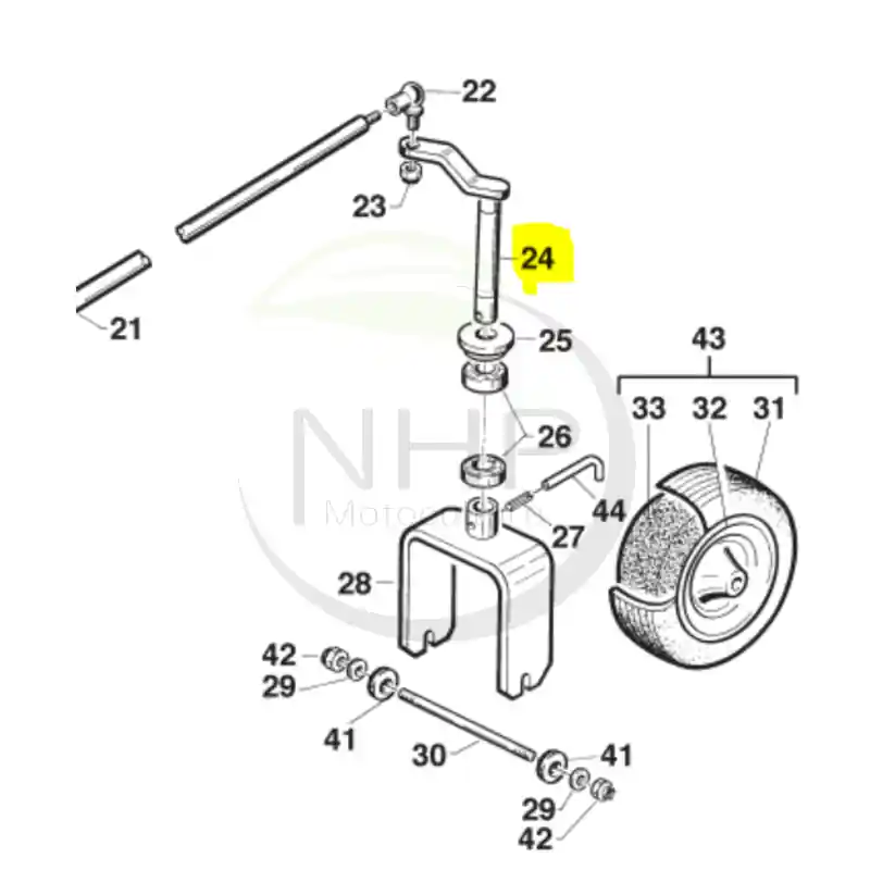 Certifié AXE PIVOT DIRECTION TONDEUSE GIANNI FERRARI PZ954042251000 –