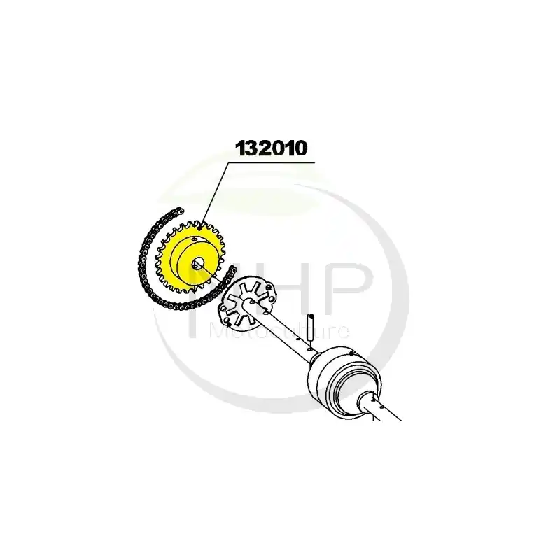 COURONNE 27 DENTS - 132010 - RL0306050080 - 1/2 X 5/16 POUCE - Nouveauté