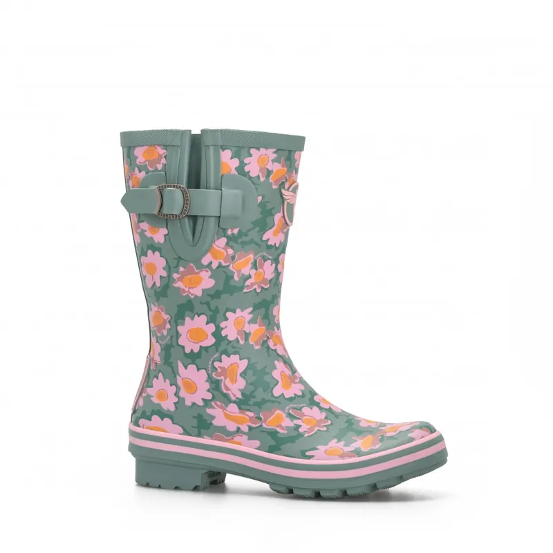 Dernière Chance Demi botte de pluie Daisies – vert