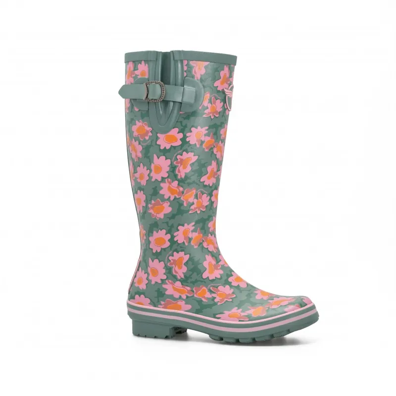 Usine Directe Botte de pluie Daisies – vert