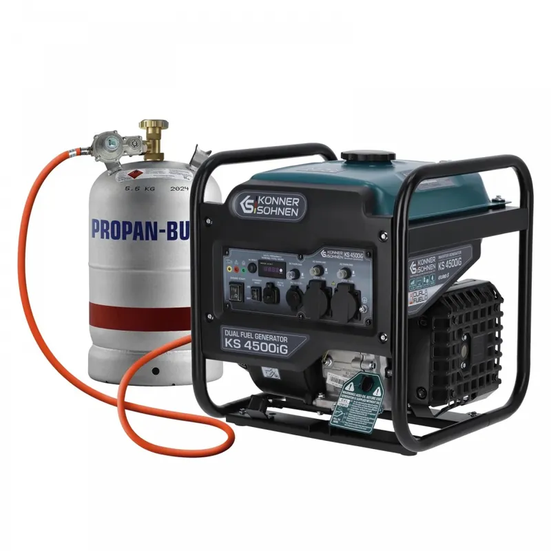 Groupe électrogène Inverter à essence/gaz – 4,5 kW – 230V – KS 4500iG Produit De Marque