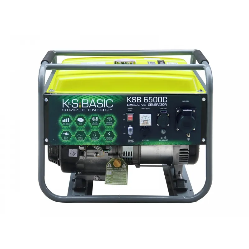 Populaire Groupe électrogène à essence – démarrage manuel – 5,5 kW – 230V – KSB 6500C