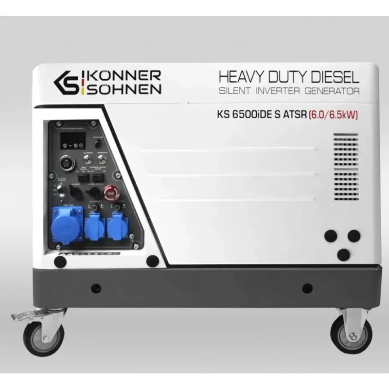 Groupe électrogène Inverter diesel – 6,5 kW – 230V – KS 6500iDE S ATSR Livraison Express