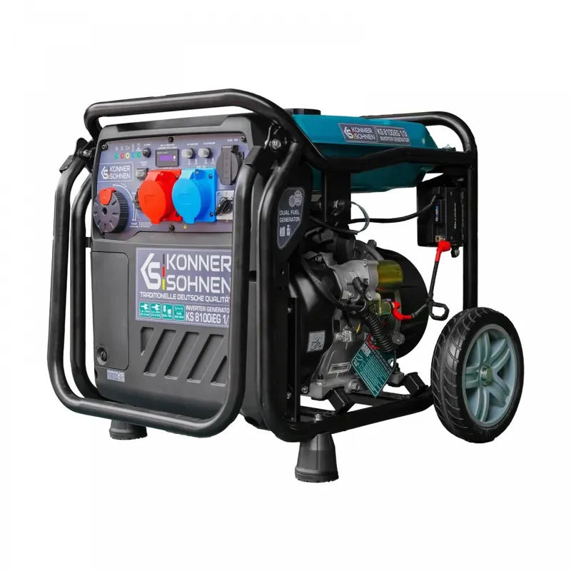 Haute Qualité Groupe électrogène Inverter à essence/gaz – 8,5 kW – 230/400V – KS 8100iEG 1/3