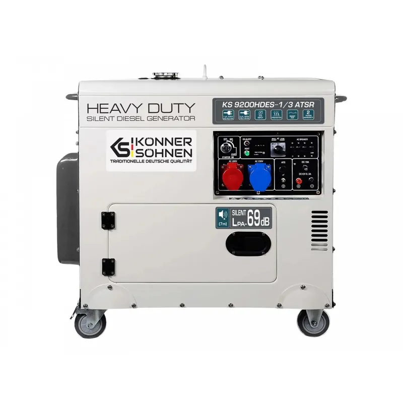 Dernier Modèle Groupe électrogène diesel – 6,5/7,5 kW – 230/400V – KS 9200HDES-1/3 ATSR (EURO V)
