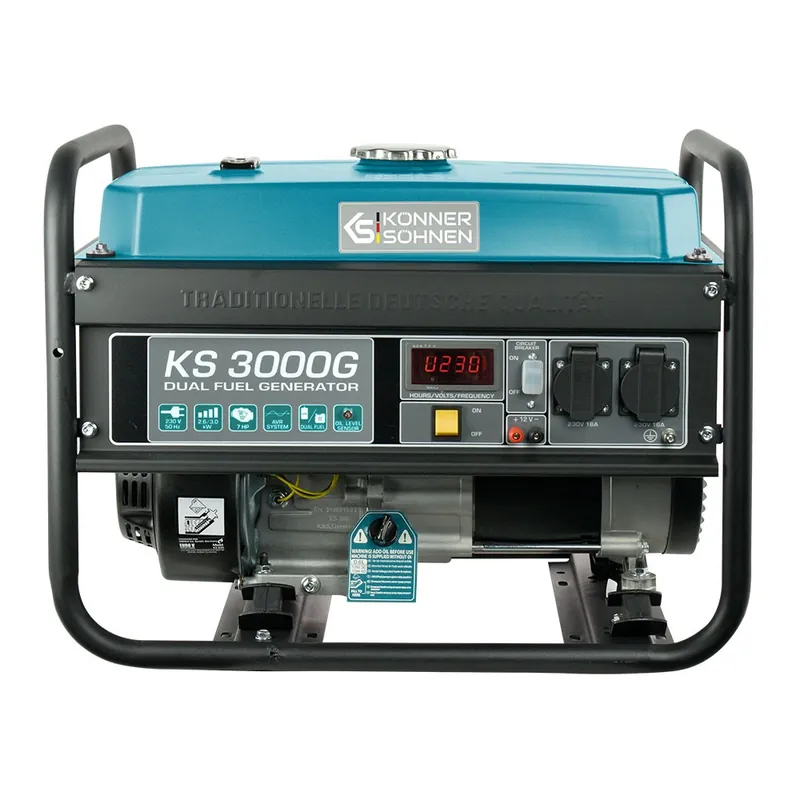 Groupe électrogène à essence/gaz – démarrage manuel- 3 kW – 230V KS3000G Must-Have