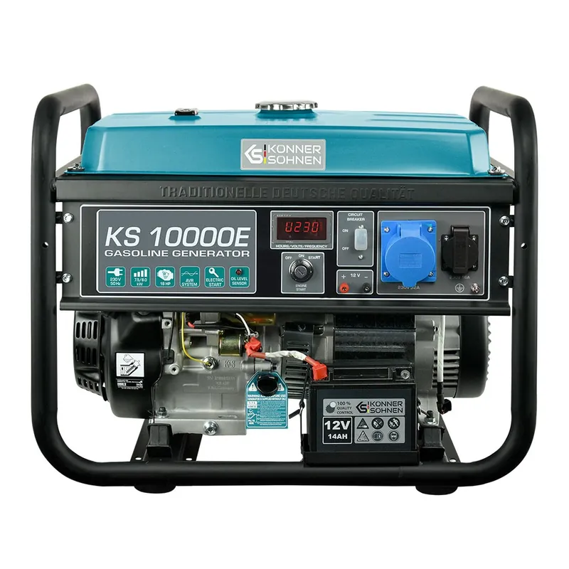 Groupe électrogène à essence – démarrage manuel/électrique- 8 kW – 230V KS 10000E Achat Immédiat