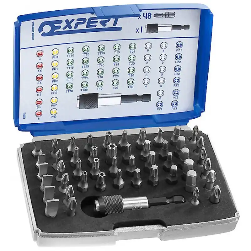 Vente Flash Coffret d'embouts 1/4" + accessoires – 49 pièces – Expert