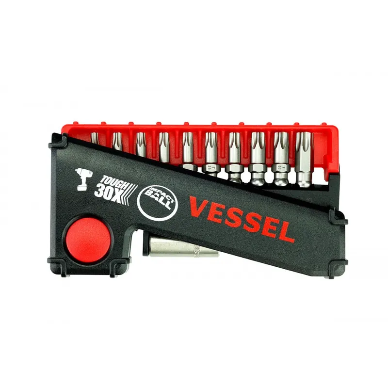 Jeu de 11 embouts de vissage Torx Impact Ball + porte embouts 1/4" Commander Vite