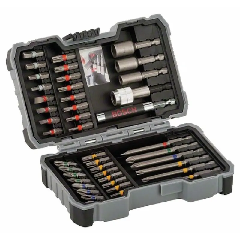 Coffret 43 embouts de vissage avec porte-embouts et douilles 6 pans Solde
