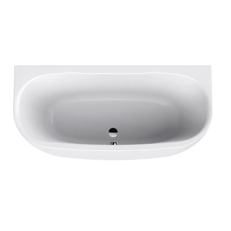 Baignoire acrylique -milieu de mur-avec tablier 180x80cm Greta Monoline Nouveauté