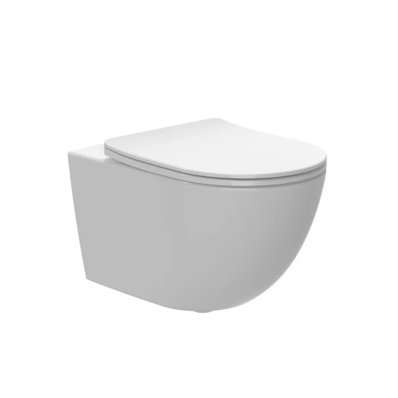 Meilleure Vente WC suspendu sans bride – rond – 360 x 360 x 530 mm – Belvoye