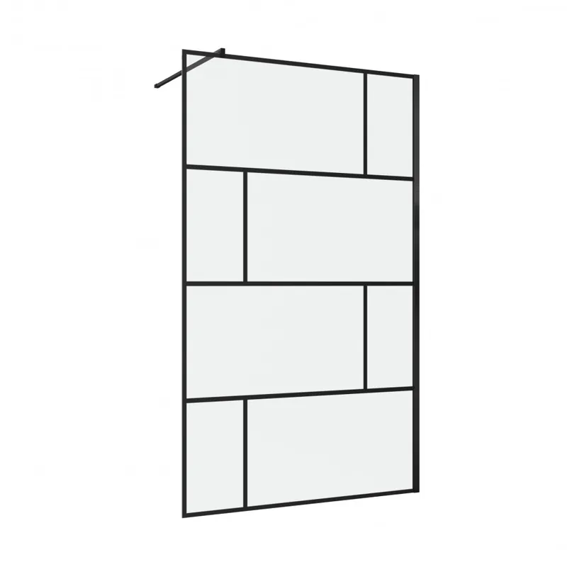 Paroi de douche à l'italienne – style brique – 120 cm – Bricks 120 Paiement Sécurisé