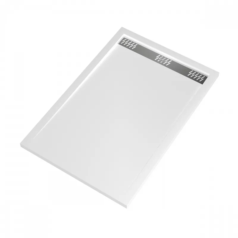 Receveur de douche extra plat blanc avec caniveau – Pure 2 Paiement Sécurisé