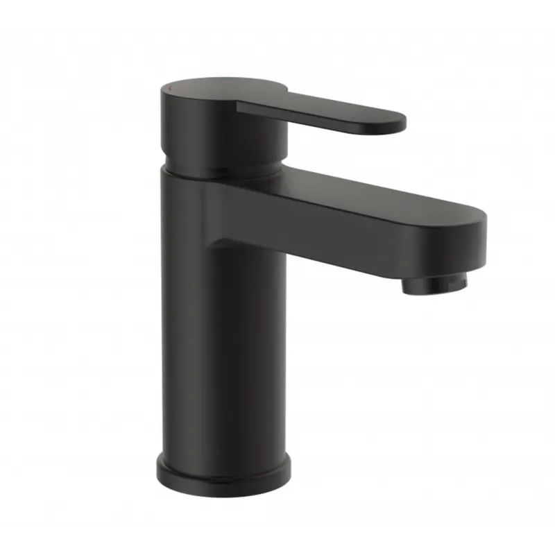 Mitigeur de lavabo noir mat avec vidage – Elephant Populaire