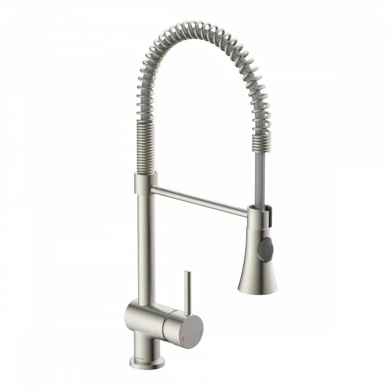 Achetez Aujourd’hui Mitigeur cuisine à bec extractible spirale – aspect inox – Cornwall