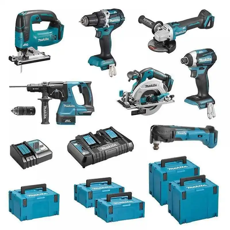 Pack de 7 outils électroportatifs Makita 18 V – DLX7014PTJ Marque