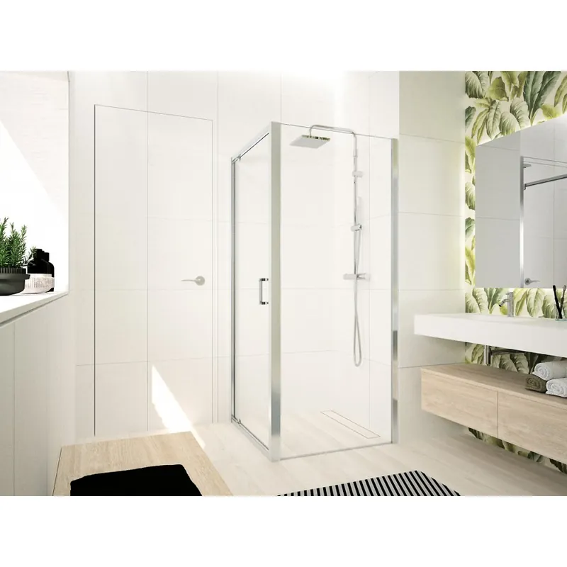 Paroi de douche fixe extensible 96-102 cm verre transparent – Ocean F Livraison Express