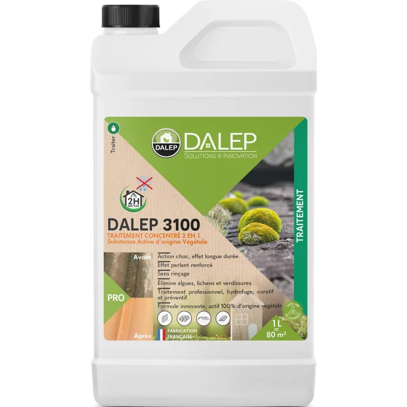 Antimousse fongicide imperméabilisant concentré – Dalep 3100 Populaire