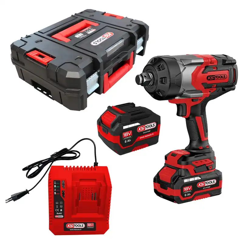 Acheter En Ligne Clé à chocs Brushless 18V 3/4" – 2300 Nm + batteries et chargeur – 515.4720F