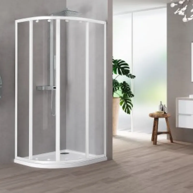 Paroi de douche coulissante 1/4 de rond 90 cm – Riviera 2.0 R Vente Directe