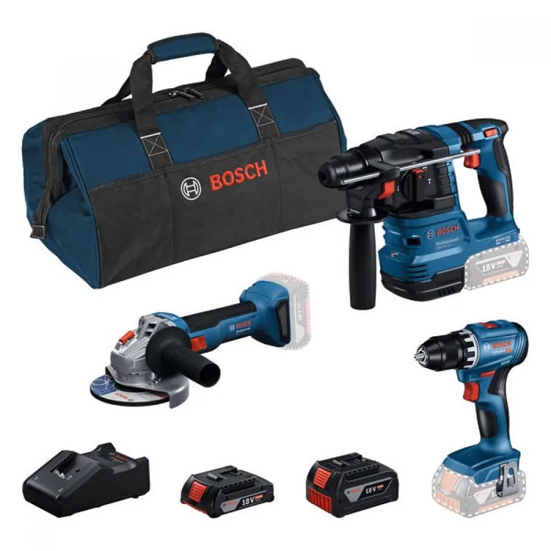 Top Vente Pack 3 machines 18V + 2 batteries (2,0 et 4,0Ah) + sac de transport – 0615A50061