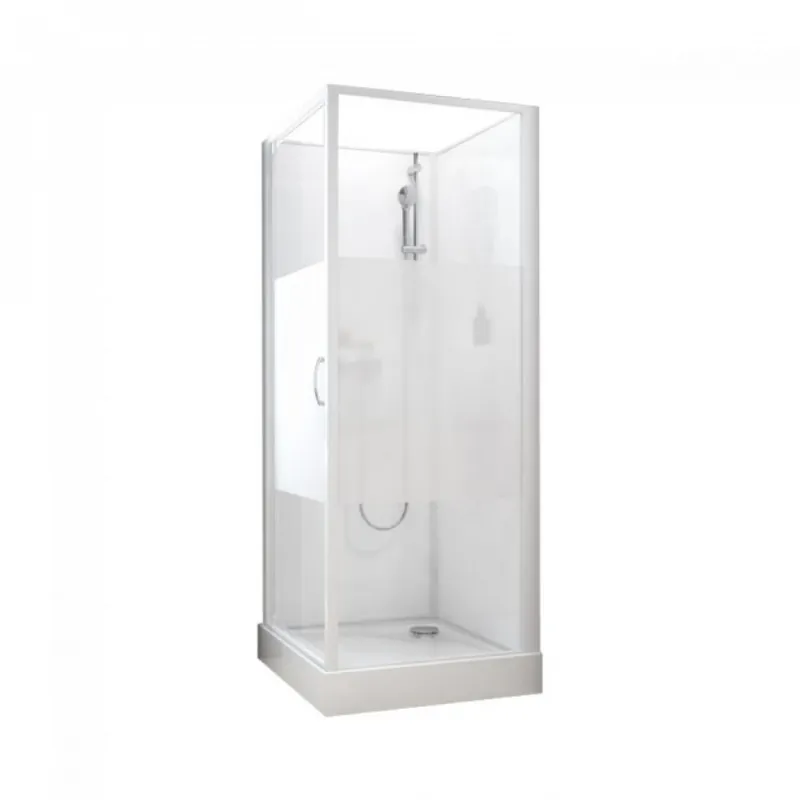 Cabine de douche 70×70 cm – porte pivotante – Izibox 2 Livraison Gratuite