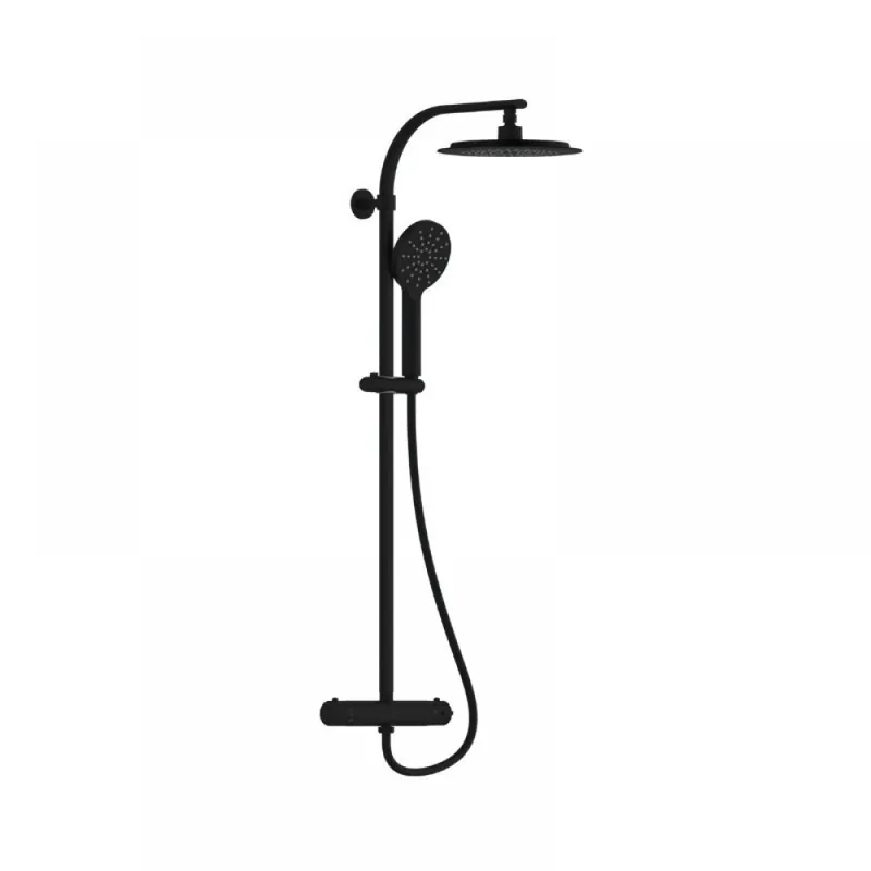 Vente Directe Colonne de douche avec mitigeur thermostatique – Madura Fresh noir mat